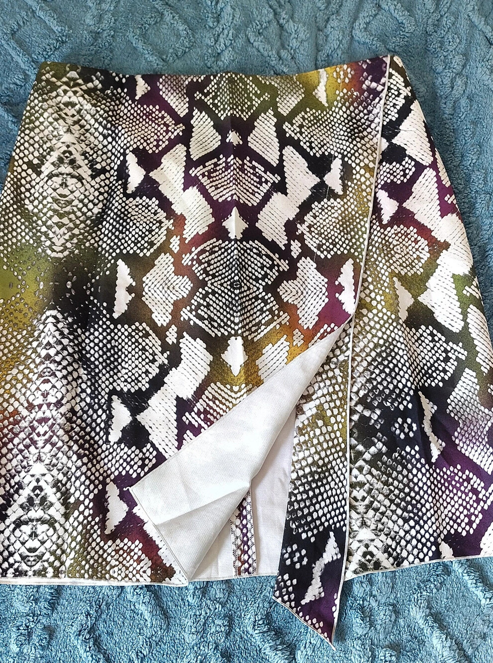 Worthington Multicolor Snake-Print Pencil Skirt 16P